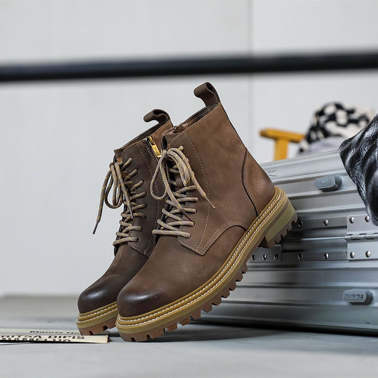 Frontier Lace-Up Boots