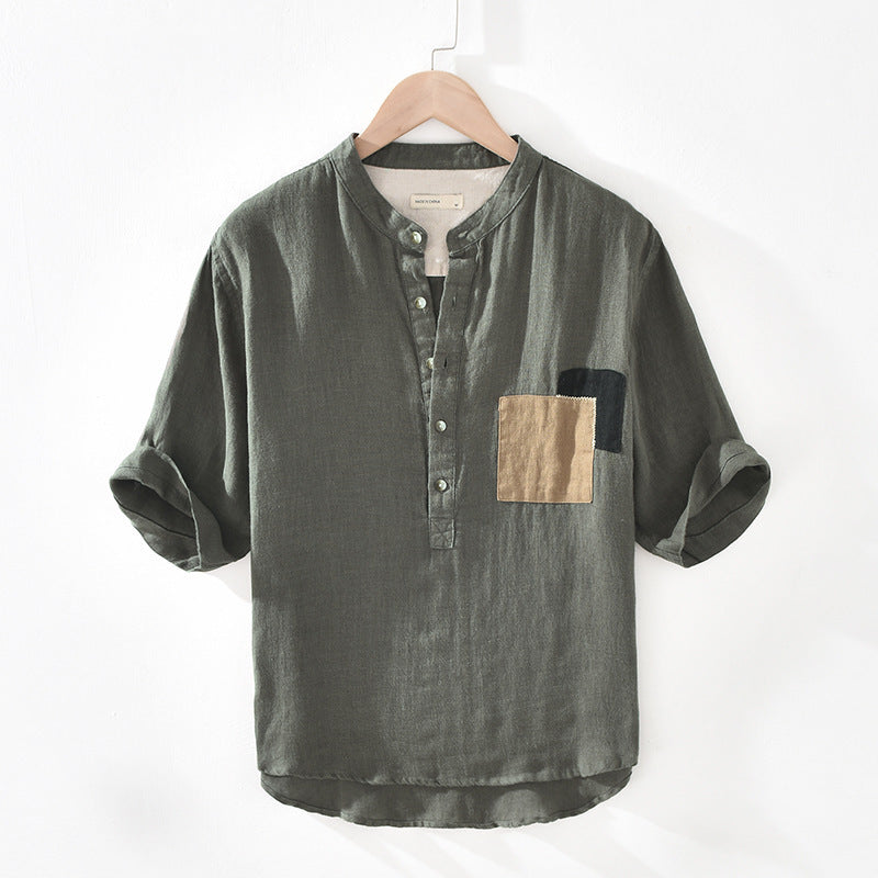 Pocket Accent Summer Shirt