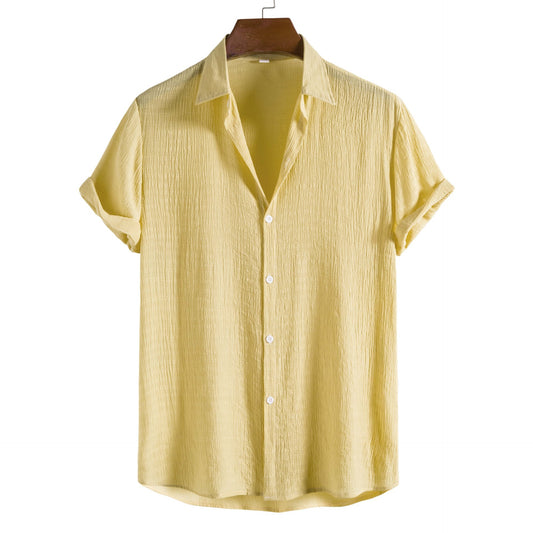 Minimal Check Linen Shirt