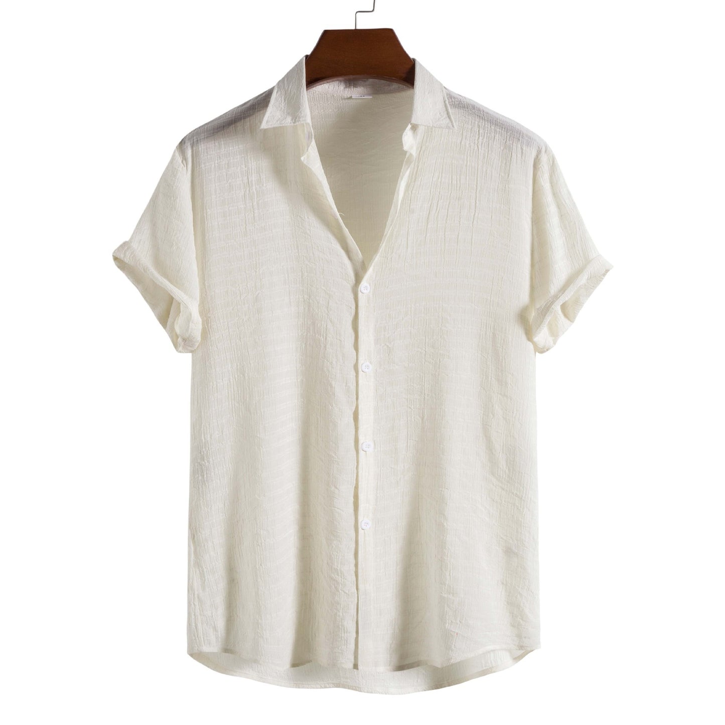 Minimal Check Linen Shirt