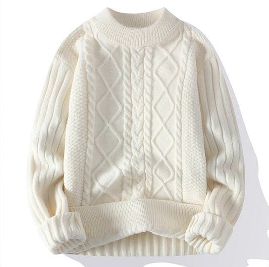 Classic Knit Textured Sweater
