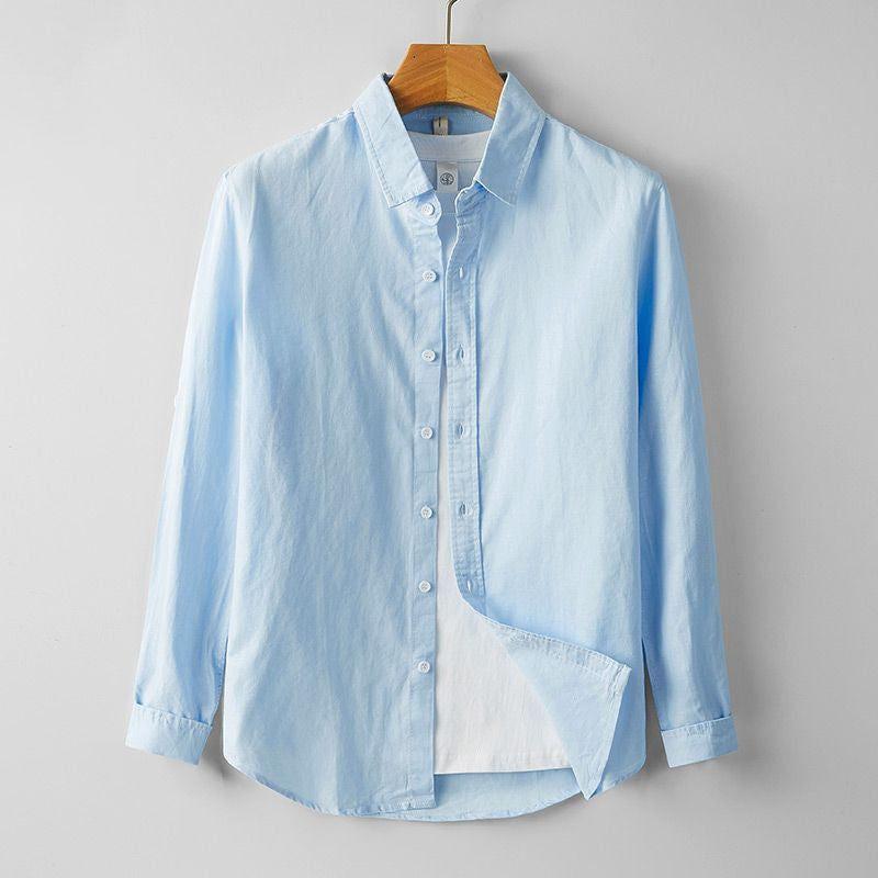 Coastal Linen Button-Up Shirt