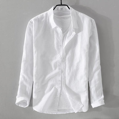 Coastal Linen Button-Up Shirt