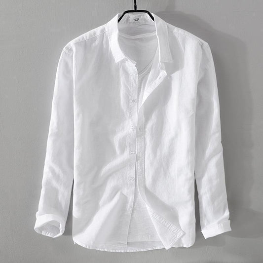 Coastal Linen Button-Up Shirt