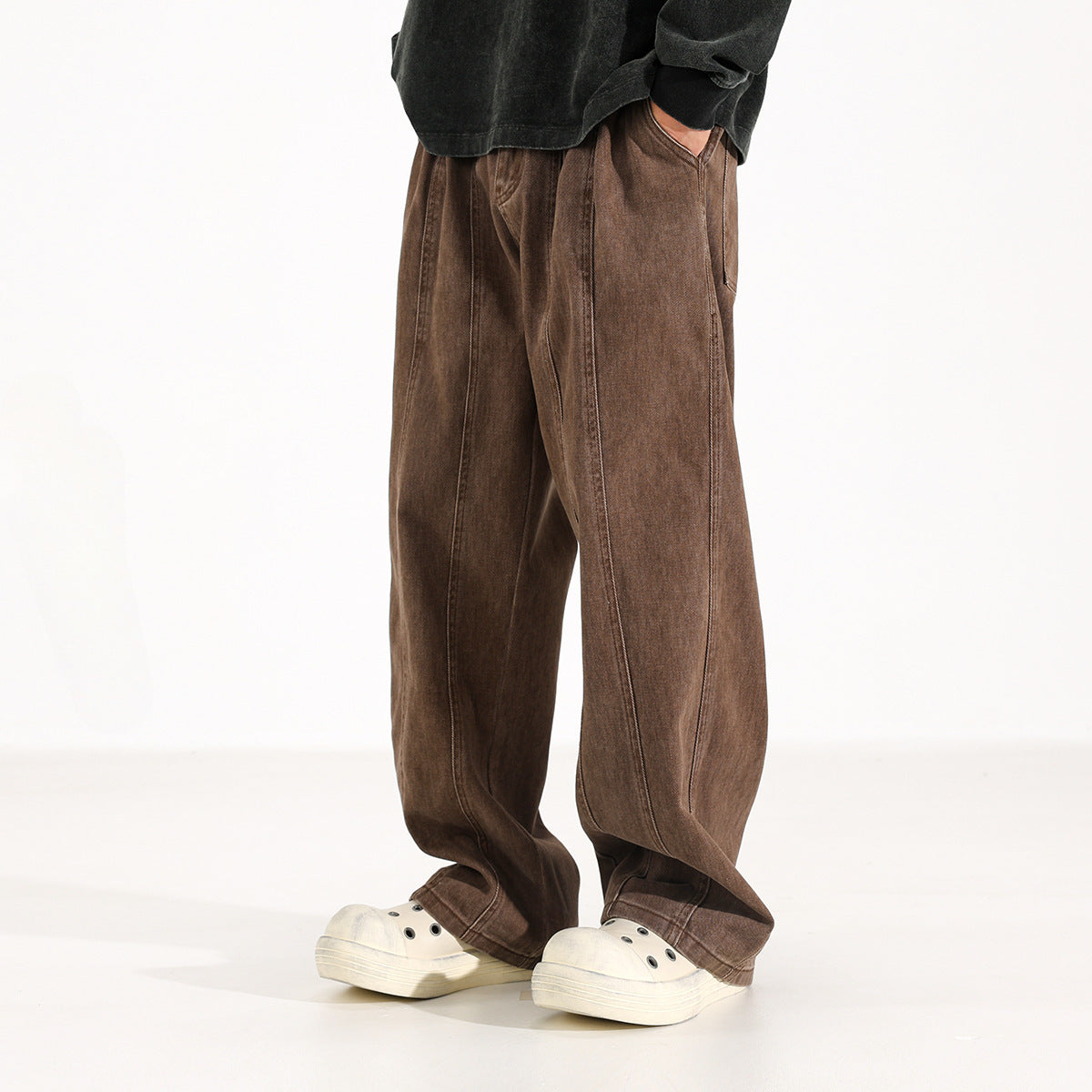 Mocha Drop Loose Jeans