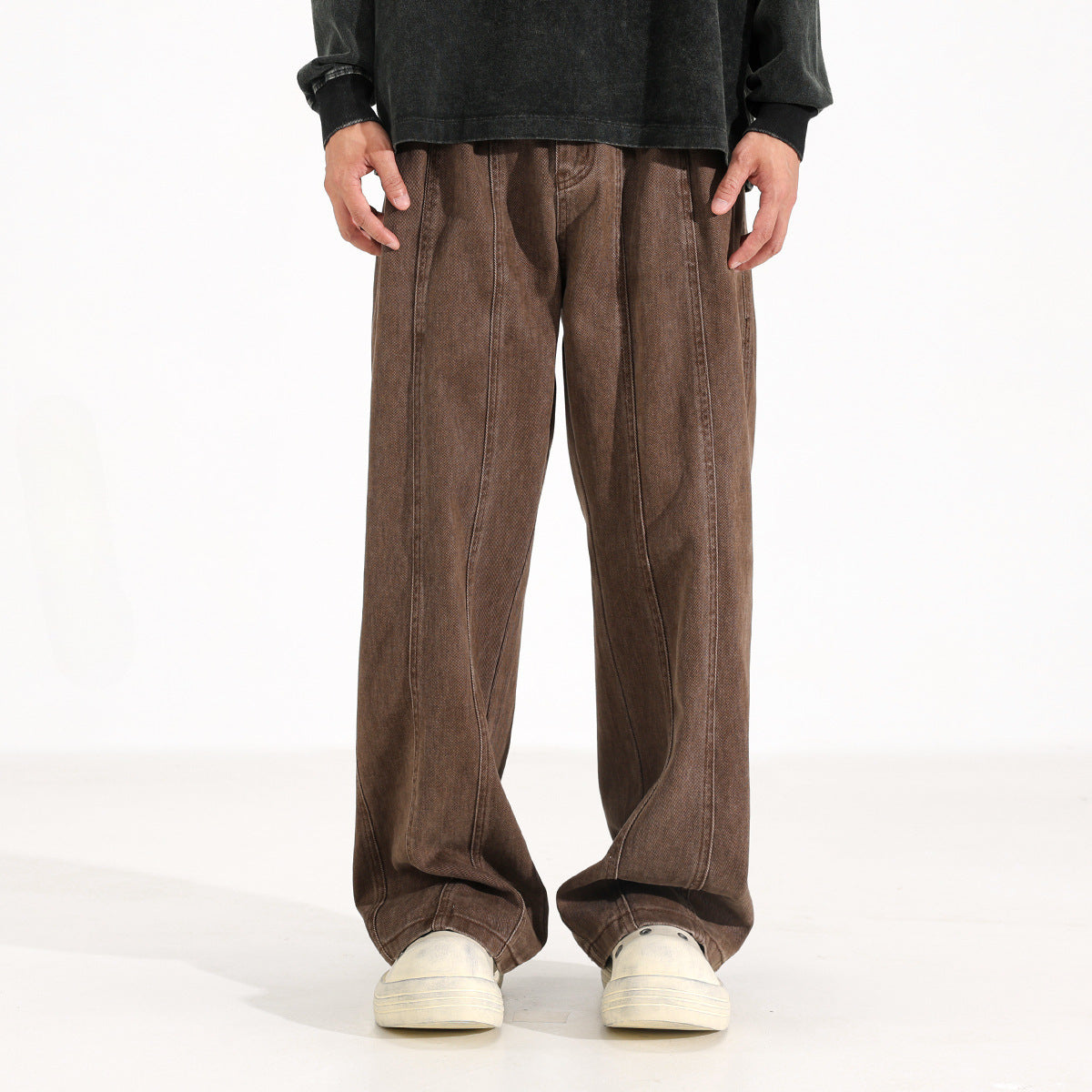 Mocha Drop Loose Jeans