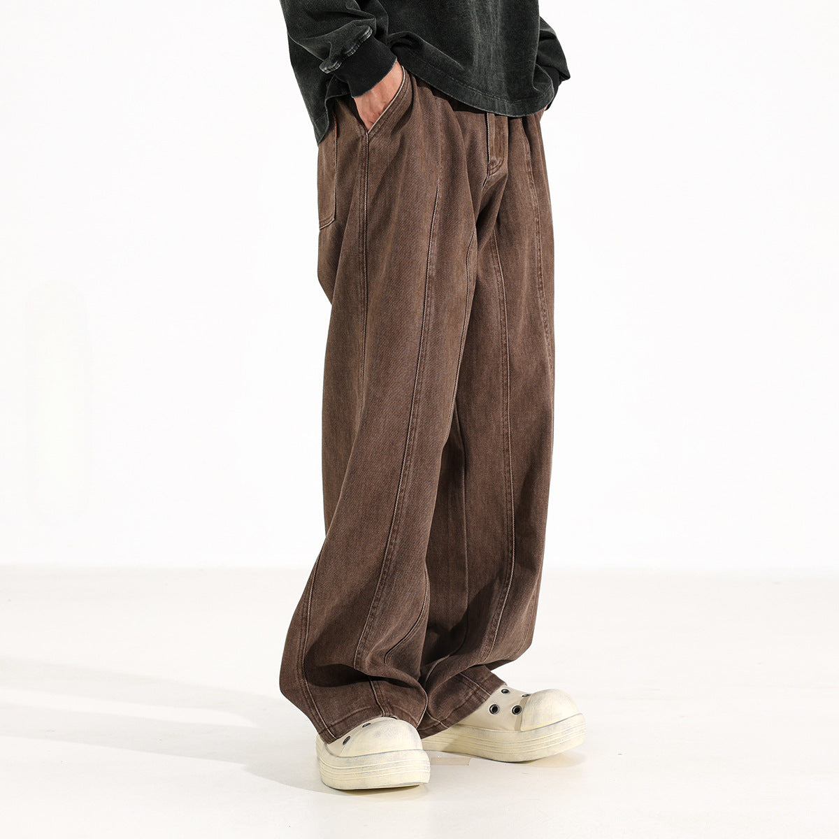 Mocha Drop Loose Jeans