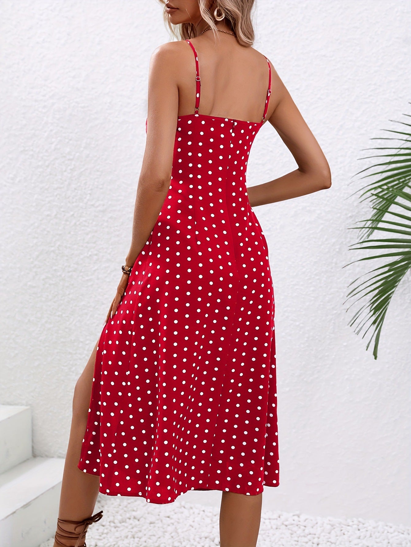 Classic Polka Dot Swing Dress – Feminine & Stylish