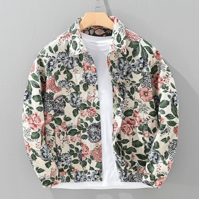Retro Floral Men's Jacket