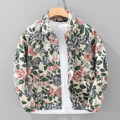 Retro Floral Men's Jacket