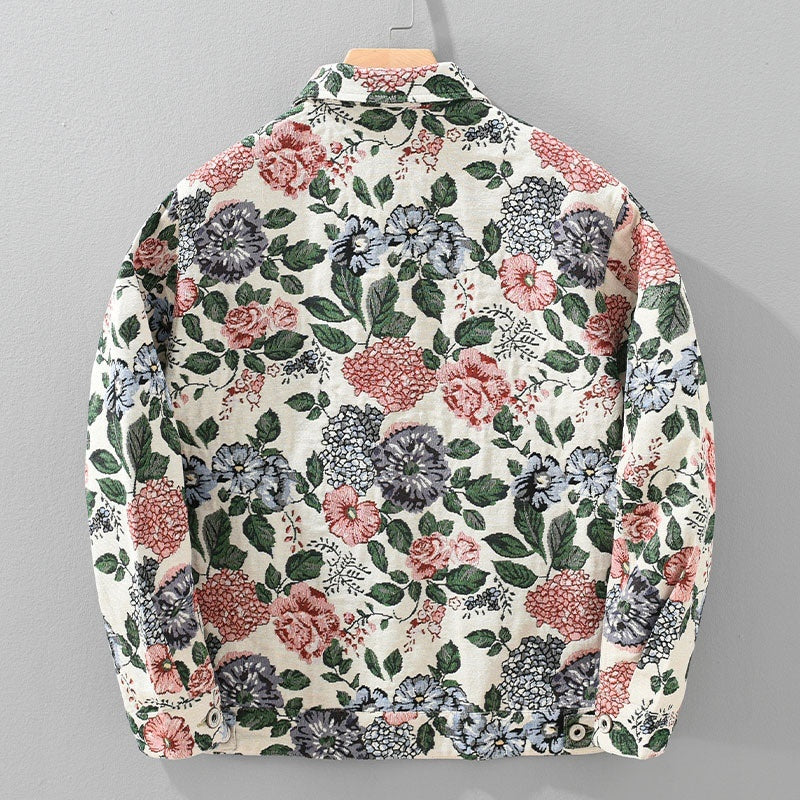 Retro Floral Men's Jacket