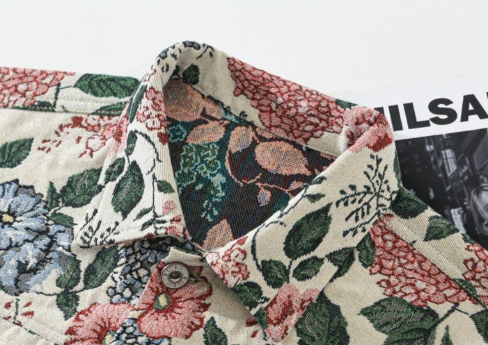 Retro Floral Men's Jacket