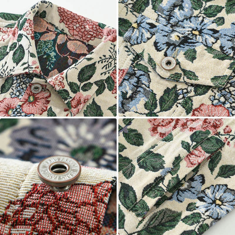 Retro Floral Men's Jacket