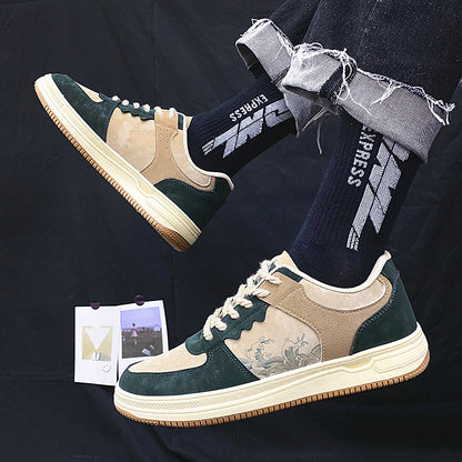 Urban Dynasty Lace-Up Sneakers – Vintage-Inspired Casual Shoes