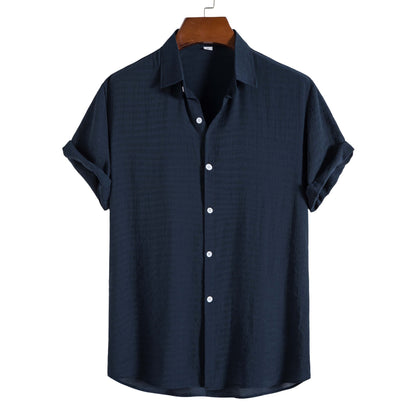 Minimal Check Linen Shirt