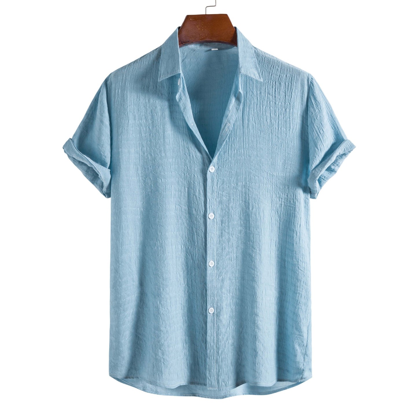 Minimal Check Linen Shirt